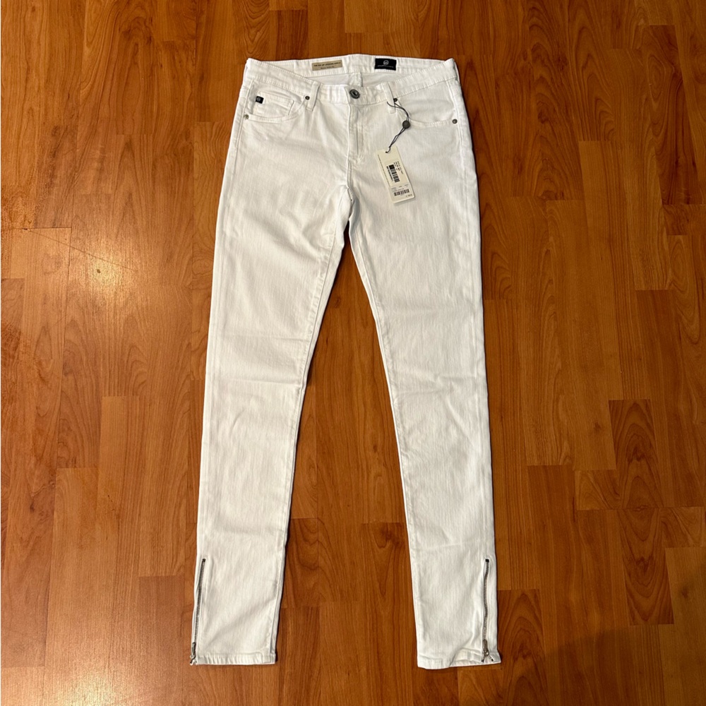 NWT AG jeans white ankle zip - Picture 3 of 9